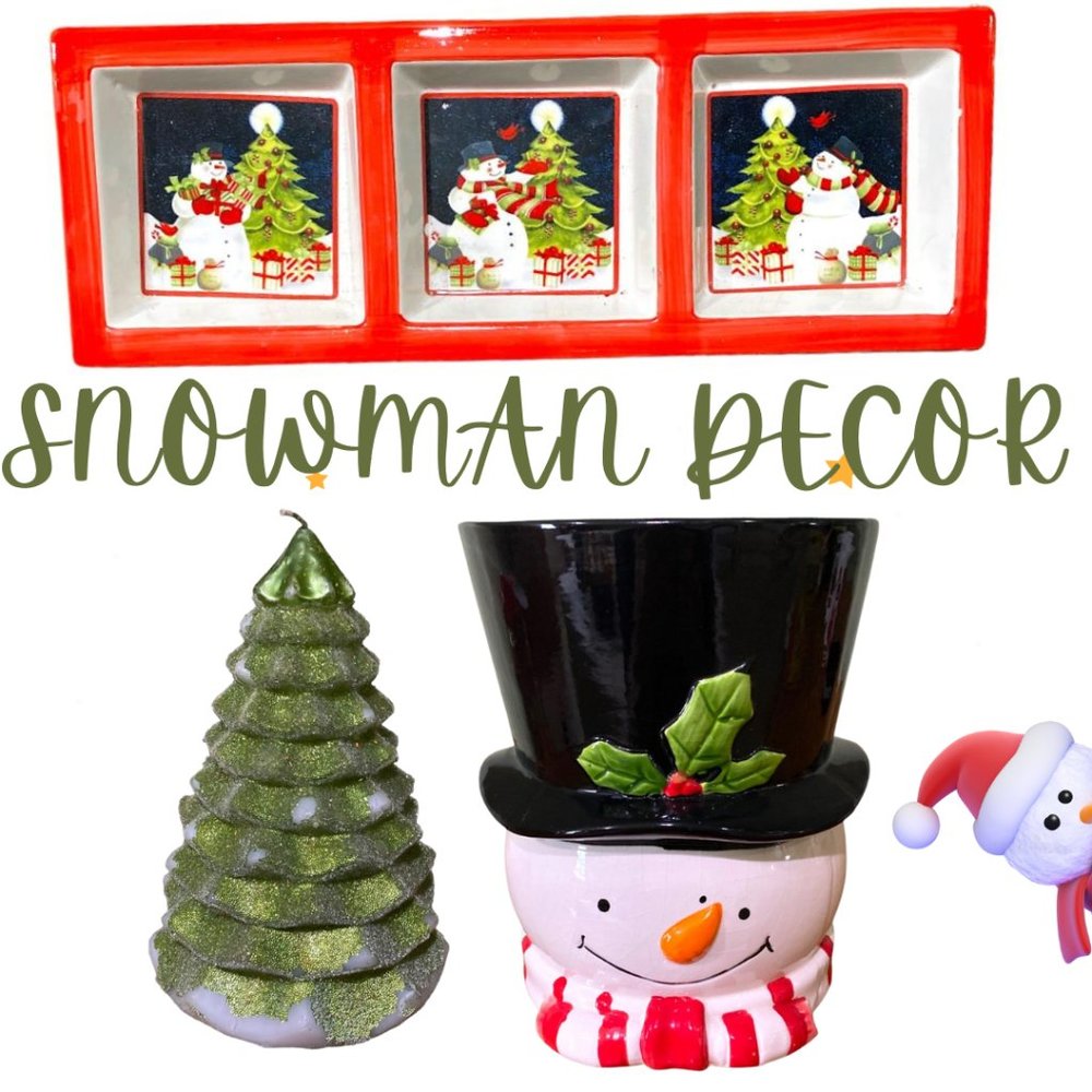 Snowman Centerpiece Decor